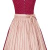 Damen MarJo Dirndl | Marjo Trachten Damen Dirndl "Senia" 422858 | Bordeaux - 58Cm