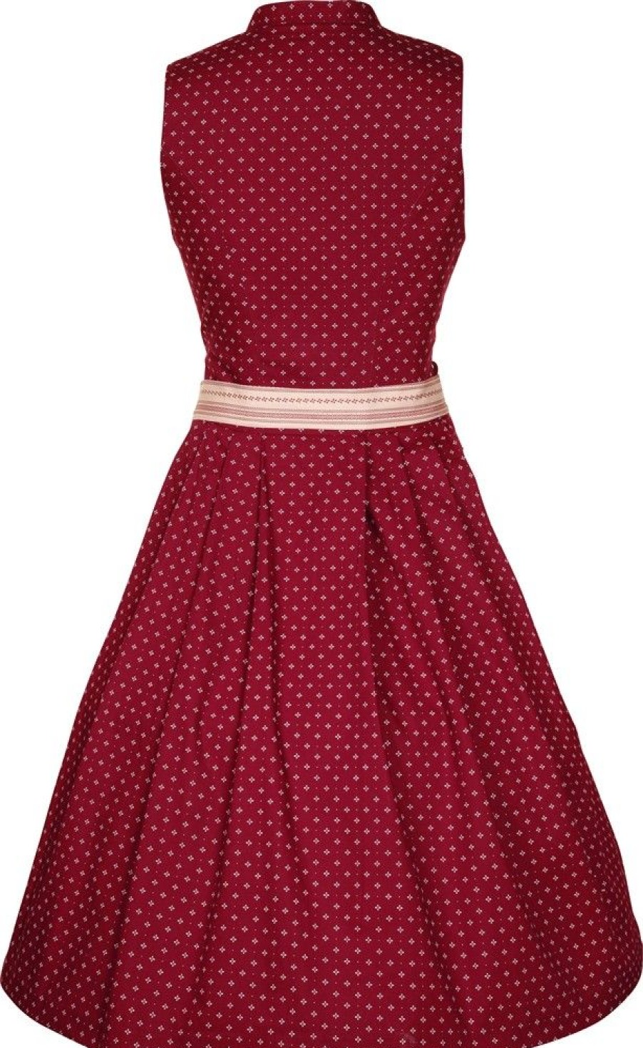 Damen MarJo Dirndl | Marjo Trachten Damen Dirndl "Senia" 422858 | Bordeaux - 58Cm