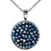 Schmuck LUISIA® | Luisia® Halskette "Moonlight" Mit Kristallen Von Swarovski® - Silber / Bermuda Blue