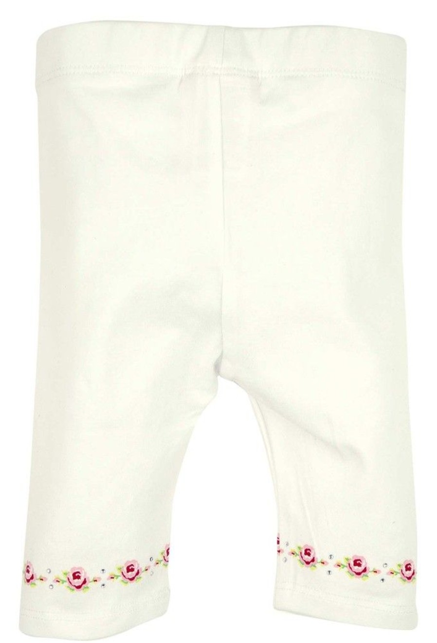 Madchen BONDI Fur´S Baby | Bondi Capri Legging "Roschen" Fur Madchen - Weis