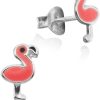 Schmuck LUISIA® | Luisia® Ohrstecker "Flamingo" E-15550 - 925 Sterling Silber