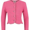 Madchen Isar-Trachten Jacken | Isar-Trachten Kinder Strickjacke "Amy" 47068 | Pink