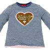 Madchen BONDI Fur´S Baby | Bondi Langarm T-Shirt ´Zuckermaus´ - Blau Weis Gestreift