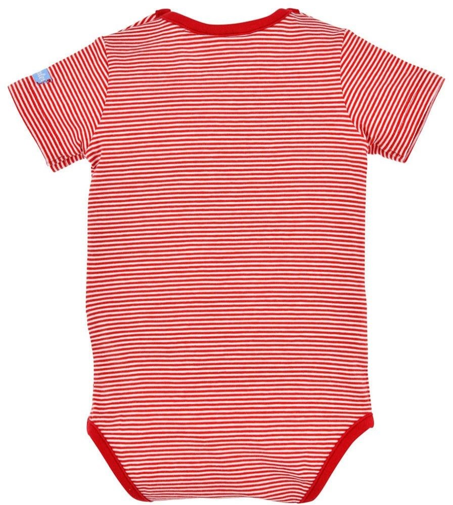 Jungen BONDI Baby Bodys | Bondi Baby Body Unterziehbody "Hirsch" 91379 | Rot / Weis