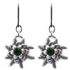 Schmuck Trachtenland | Luisia® Edelweis Ohrhanger Emilia Mit Kristallen Von Swarovski® - Emerald / Smaragdgrun