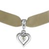 Schmuck LUISIA® | Luisia® Samt Kropfband Heart In Heart 51239-47712 | Hellbraun