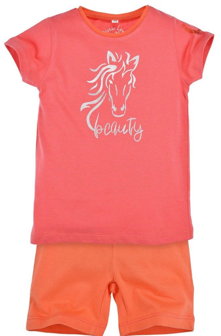 Madchen BONDI Blusen / Shirts | Bondi Shorty - Kurzer Schlafanzug "Beauty" 36184 | Rosa / Orange