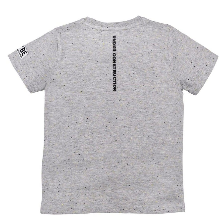 Jungen BONDI Shirts | Bondi Jungen T-Shirt "Traktor-Gang" 33177 | Grey Melange