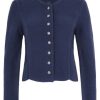 Damen Isar-Trachten Trachtenjacken | Isar-Trachten Damen Strickjacke "Saskia" 57102 | Marineblau