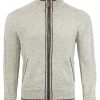 Herren LEKRA Janker & Strickjacken | Herren Trachten Strickjacke Kunz Natur Braun