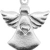 Schmuck LUISIA® | Luisia® Kettenanhanger Engel Schutzengel Mit Herz - 925 Sterling Silber