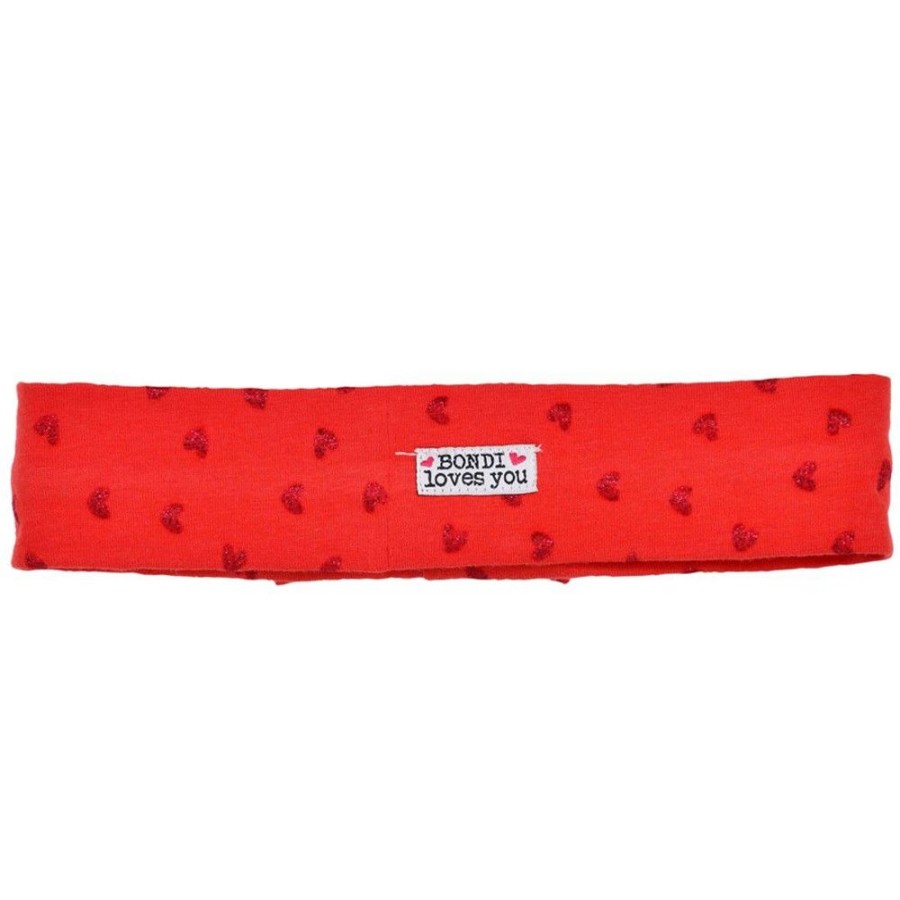 Madchen BONDI Hute & Haarschmuck | Bondi Stirnband Mit Schleife 86598 - Rot | Baby Madchen Bandana