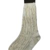 Herren Marschall Trachten Strumpfe | Trachten Shopper Socken Mit Zopfmuster Und Streifen - Trachtenstrumpfe | Beige Braun