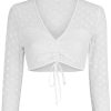 Damen Nina von C. Blusen & Shirts | Nina Von C. Dirndlbluse "Myalana" Mit V-Ausschnitt 16471963 | Weis