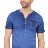 Herren Krüger Dirndl Shirts | Kruger Buam Herren T-Shirt Ralf 97241 - Blau