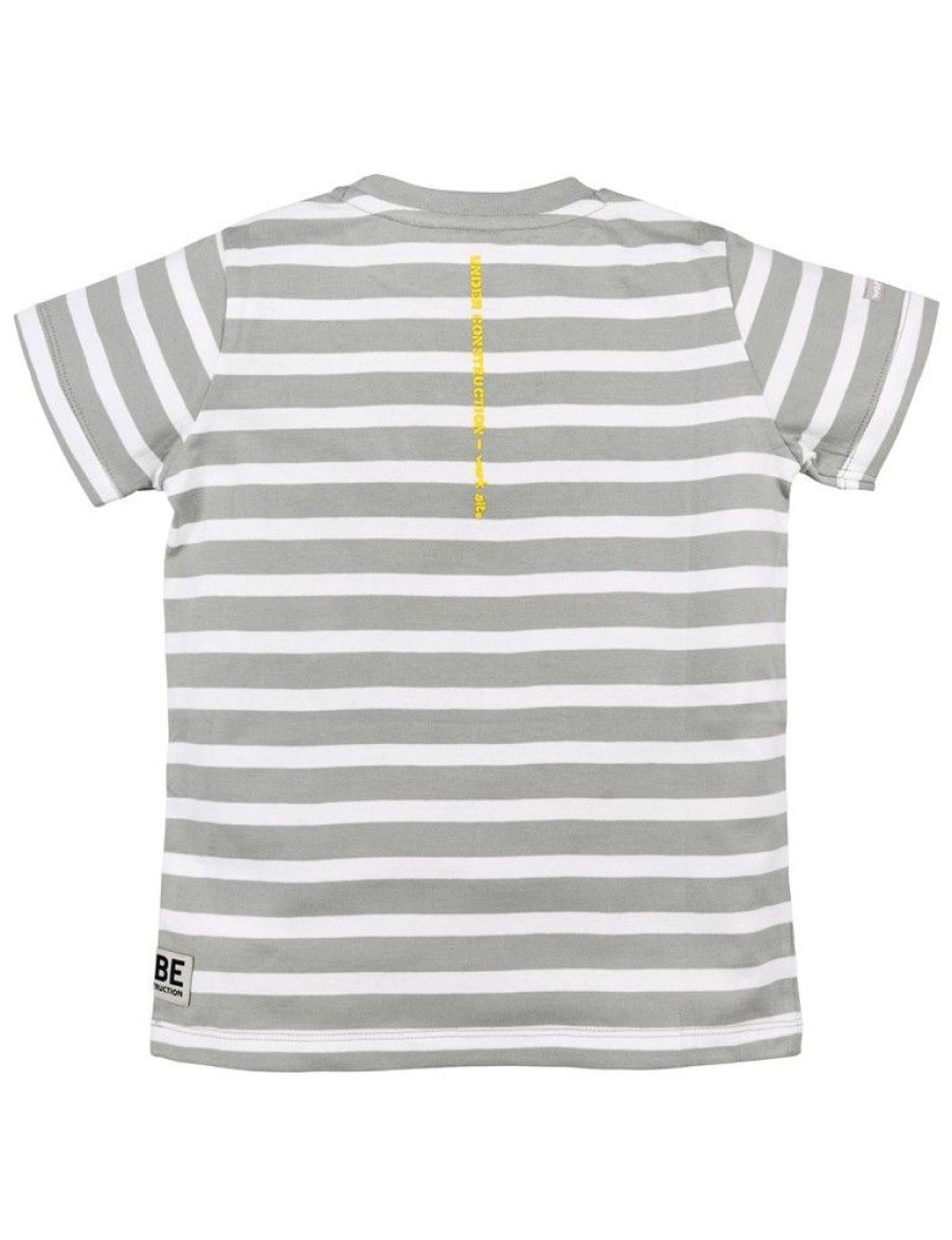 Jungen BONDI Shirts | Bondi Jungen T-Shirt "Bagger" 33181 | Stone Striped