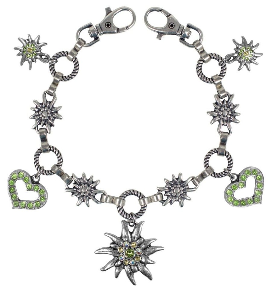 Schmuck P.S. Schuhmacher | Charivari Kette Mit Edelweis - Hellgrun