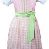 Madchen Krüger Dirndl Dirndl | Kruger Madl Kinder Dirndl "Maike" | Rosa Grun