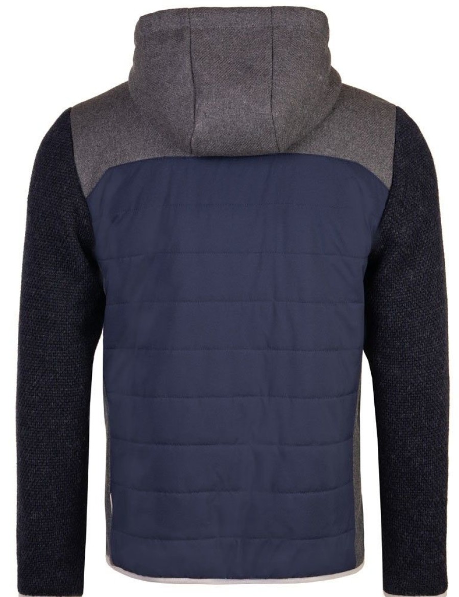 Herren Piz Palü Janker & Strickjacken | Piz Palu Wattierte Herren Jacke "Teisnach" | 020002 - Blau / Grau