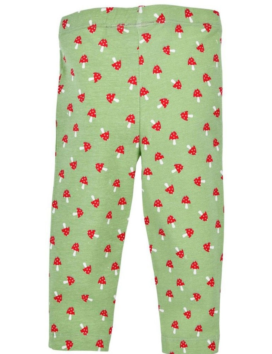 Madchen BONDI Hosen | Bondi Baby Madchen Leggings "Pilzallover" 86686 | Grun