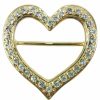 Schmuck Herbert Hahn | Herz Schalring Mit Strass - Gold