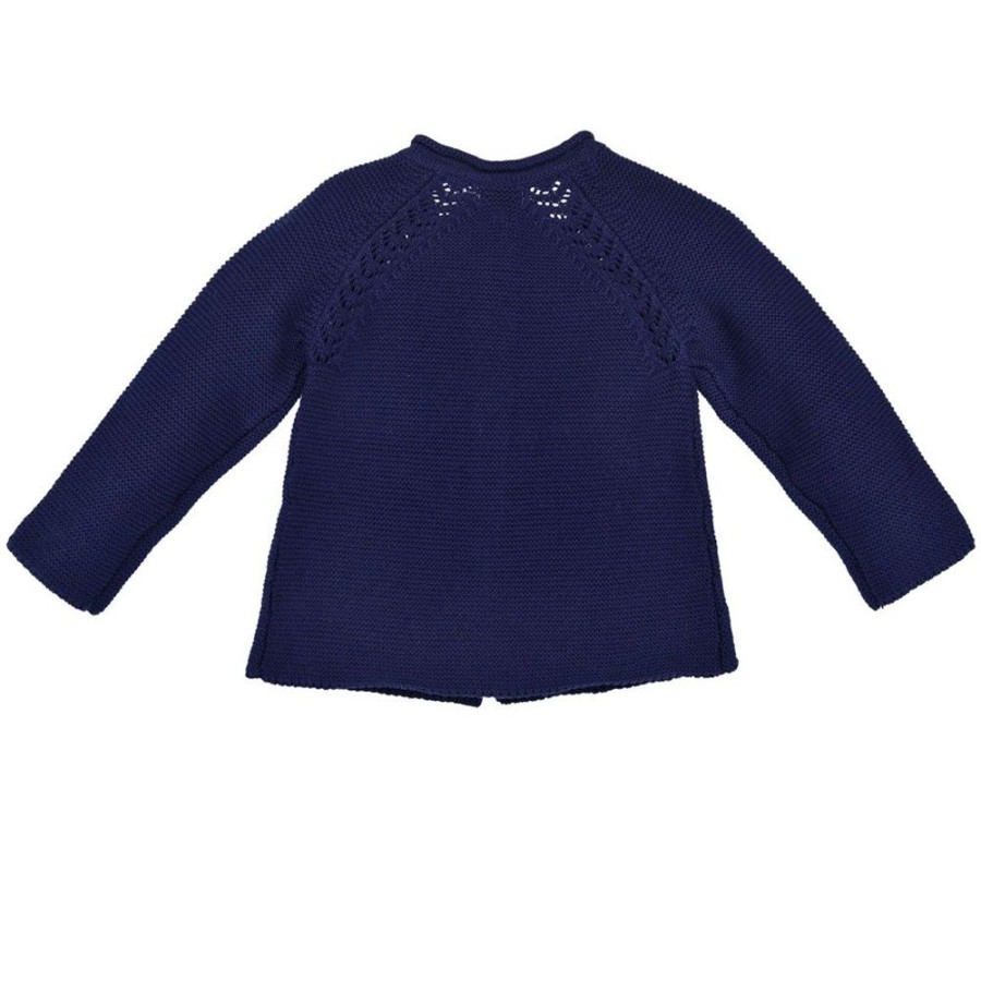 Madchen BONDI Fur´S Baby | Bondi Baby Madchen Strickjacke A-Form 86593 | Navy Blau