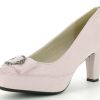 Damen Andrea Conti Pumps | Hirschkogel Damen Plateau Pumps "Vivien" Mit Zierschnalle 3001508 | Rosa