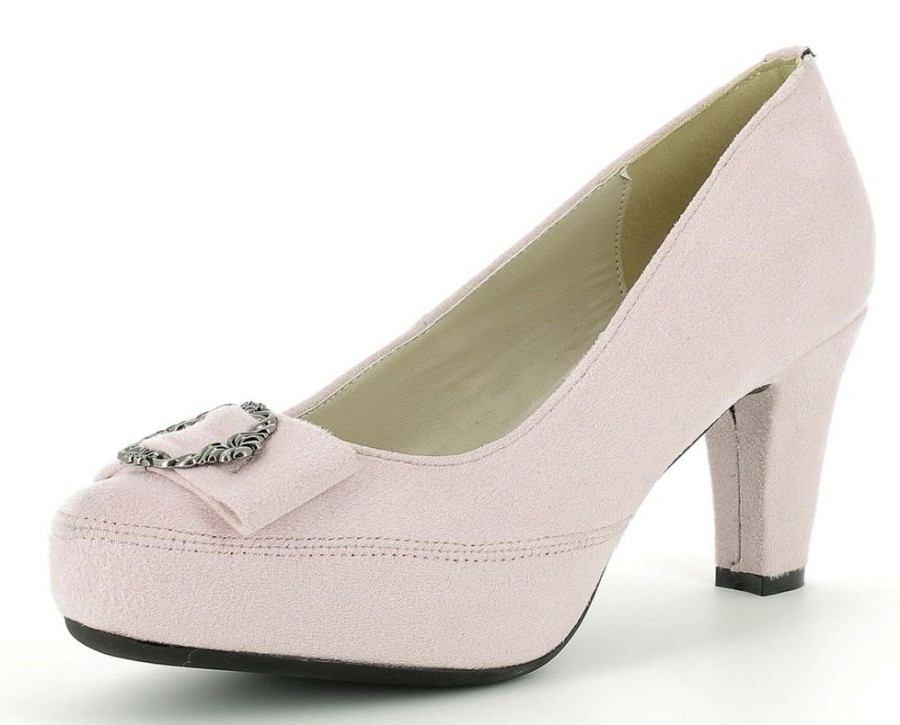 Damen Andrea Conti Pumps | Hirschkogel Damen Plateau Pumps "Vivien" Mit Zierschnalle 3001508 | Rosa