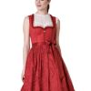 Damen Krüger MADL Dirndl | Kruger Dirndl "Zora" Spitzenschurze 416365 | Rot 60Cm