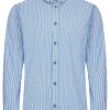 Herren Maddox Hemden | Maddox Kariertes Trachtenhemd Button Down - Hemd-47 | Hellblau