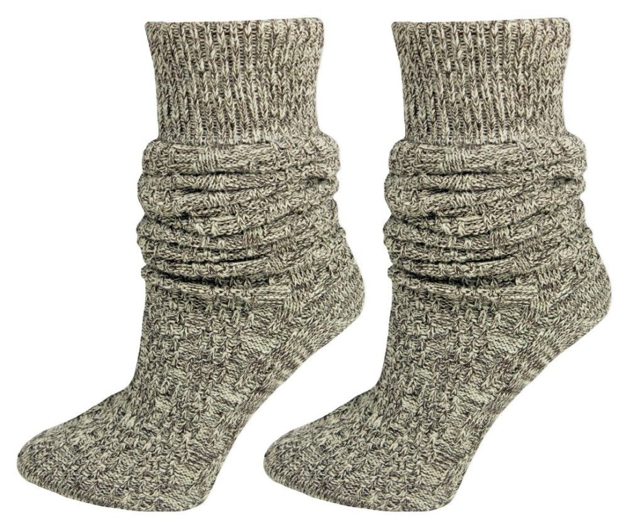 Herren P.S. Schuhmacher Strumpfe | Lange Trachtensocken - Natur Braun Meliert