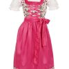 Madchen Maddox Dirndl | Maddox Kinder Dirndl "Zermatt" 3-Tlg. | Streublumchen Pink Weis