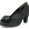 Damen Andrea Conti Pumps | Hirschkogel By Andrea Conti - Damen Pumps Mit Blume - Schwarz