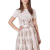 Damen Krüger MADL Dirndl | Kruger Dirndl "Sunny" Spitzenschurze 412965 | Natur 60Cm