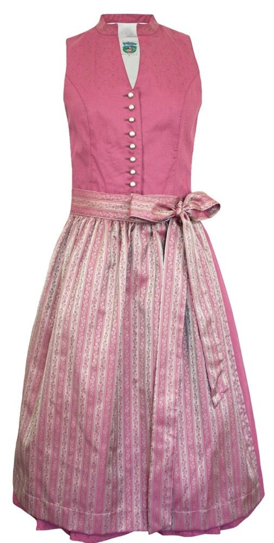 Damen Turi Landhaus Dirndl | Turi Damen Dirndl "Fiona" Traditionell | Rosa 65 Cm