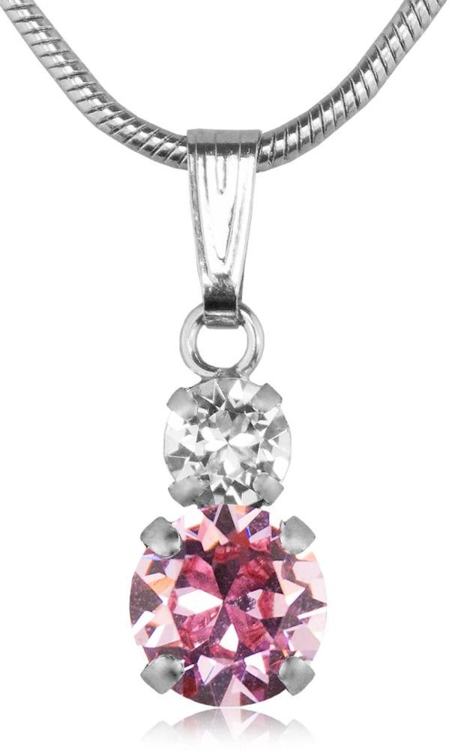 Schmuck LUISIA® | Luisia® Halskette Emily Mit Kristallen Von Swarovski® - Rosa