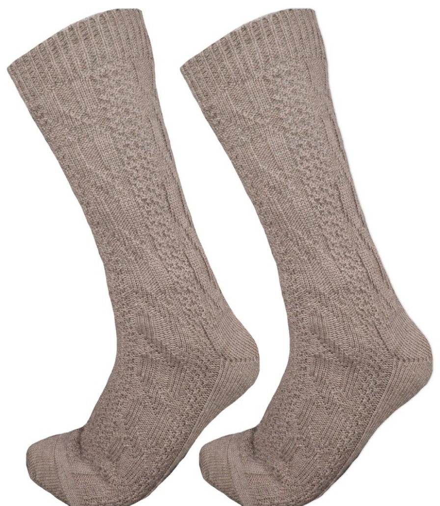 Damen Trachtenland Strumpfe | Kurze Trachtensocken Robin - Braun