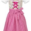 Madchen Maddox Dirndl | Maddox Kinder Dirndl "Zillertal" 3-Tlg. | Streublumchen Creme Pink