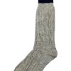 Herren Marschall Trachten Strumpfe | Trachten Shopper Socken Mit Zopfmuster Und Streifen - Trachtenstrumpfe | Nuss Marine