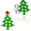 Schmuck LUISIA® | Luisia® Ohrstecker "Weihnachtsbaum" E-14456 - 925 Sterling Silber