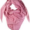 Damen Trachtenland Trachtentucher | Xl Strick Dreieckstuch - Schal Mit Reismuster 200 X 80 Cm | Rosa