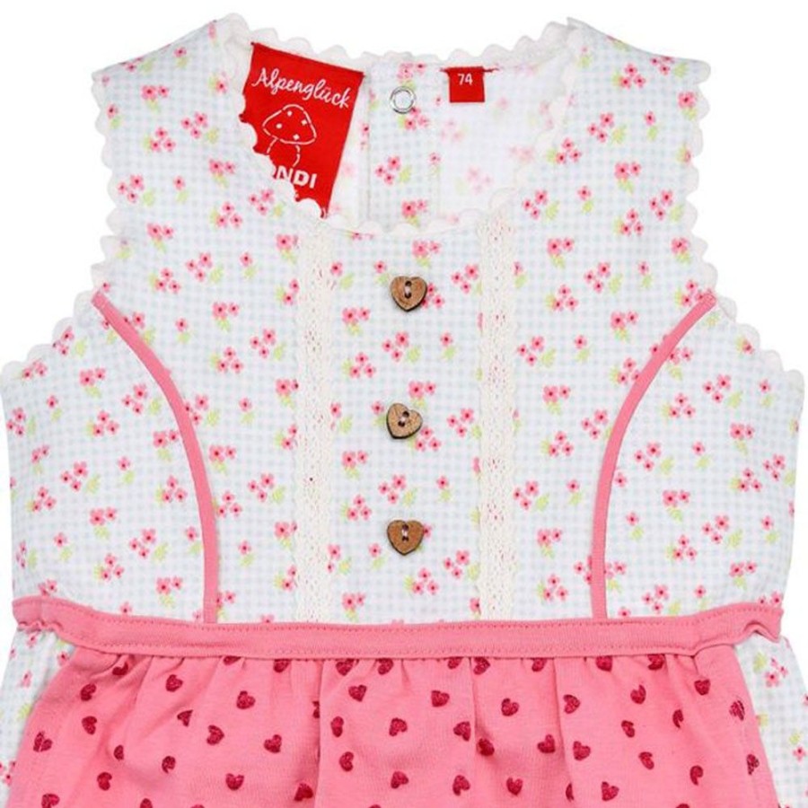 Madchen BONDI Fur´S Baby | Bondi Baby Madchen Dirndl "Blumenallover" 86620 | Hellblau Pink