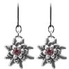 Schmuck Trachtenland | Luisia® Edelweis Ohrhanger Emilia Mit Kristallen Von Swarovski® - Light Rose / Rose