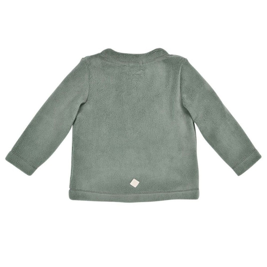 Madchen BONDI Fur´S Baby | Bondi Baby Madchen Fleecejacke "Waldtiere" 86665 | Salbei Grun