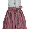 Damen Trachten Deiser Dirndl | Trachten Deiser Damen Dirndl "Claudia" - Kurzarm | Silbergrau 65Cm