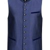 Herren Maddox Westen | Maddox Herren Trachten Weste "Elbe" | Blau