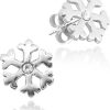 Schmuck LUISIA® | Luisia® Ohrstecker Schneeflocke Mit Kristall Von Swarovski® - 925 Sterling Silber - Kristall