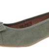 Damen Hirschkogel Pumps | Hirschkogel Flache Damen Pumps "Juna" Mit Zierschnalle 3009220 - Khaki