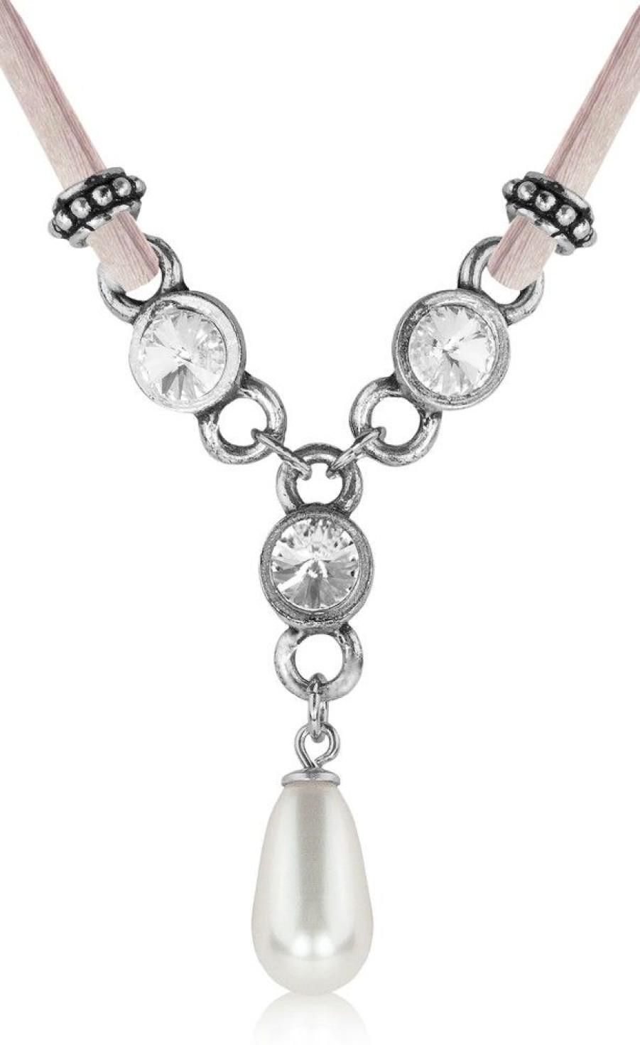 Schmuck LUISIA® | Luisia® Halskette Cami Mit Kristallen Von Swarovski® Und Perle - Rosa