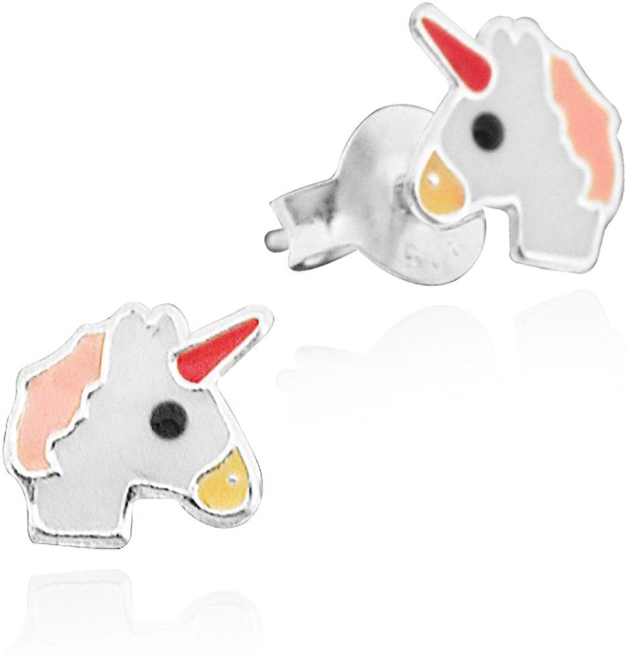 Schmuck LUISIA® | Luisia® Ohrstecker Einhorn Unicorn - 925 Sterling Silber